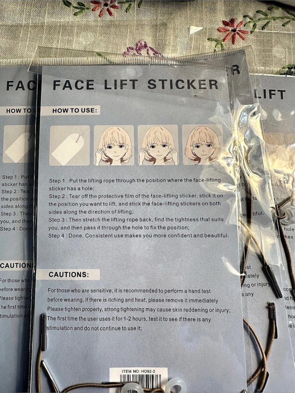 Face Lift Sticker Facial Lifting Sticker Kit Lot - Picture 3 of 8